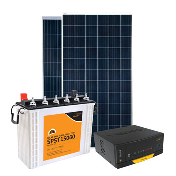 V-Guard's Nextgen series of Solar Off-Grid Systems with Battery consists of  a range of true solar UPSs with in-built solar chargers